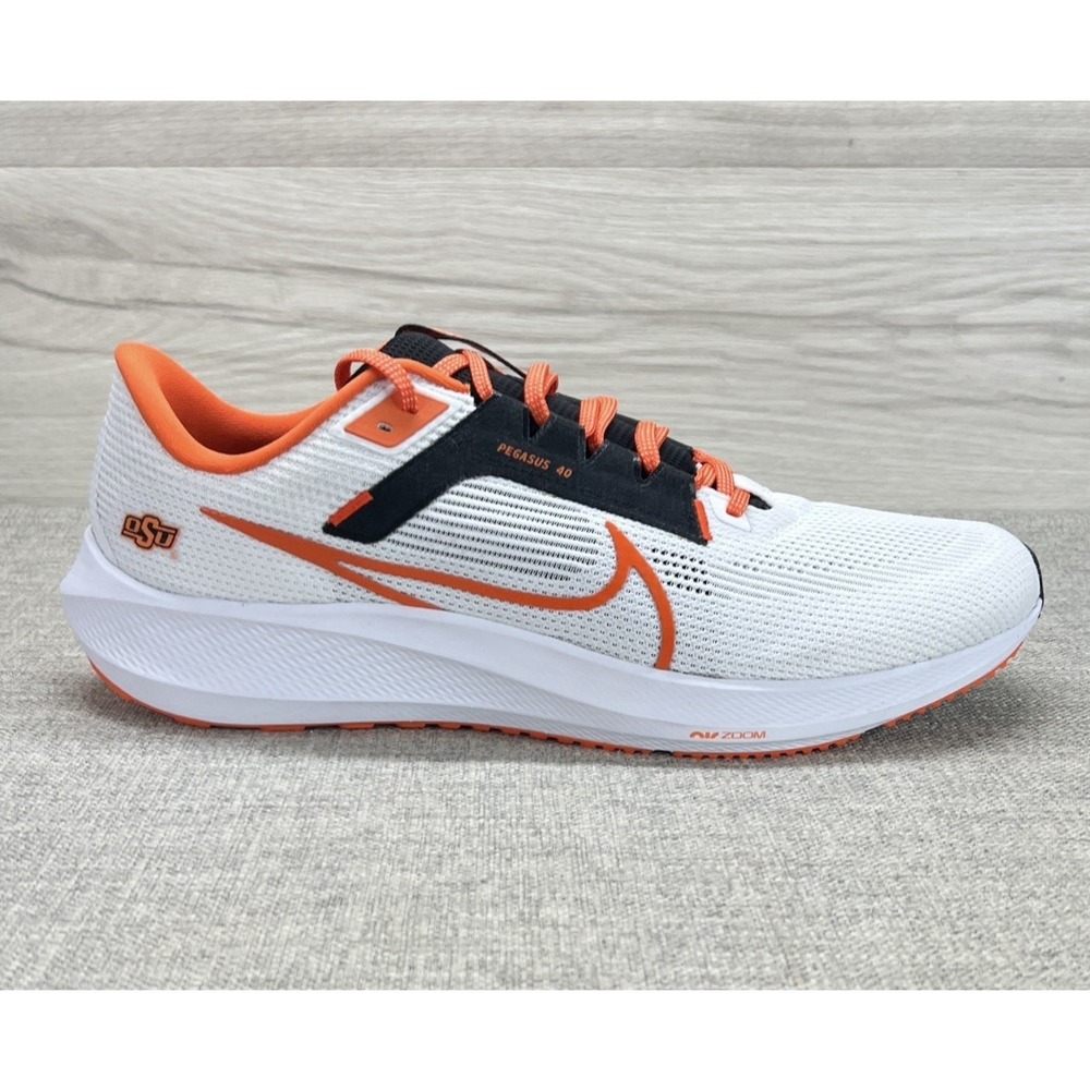 Nike Pegasus 40 Oklahoma State Cowboys Running Shoes New DZ5973-100 Men's 15